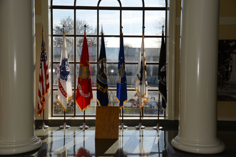 Service Flags in the Visitor Center.JPG
